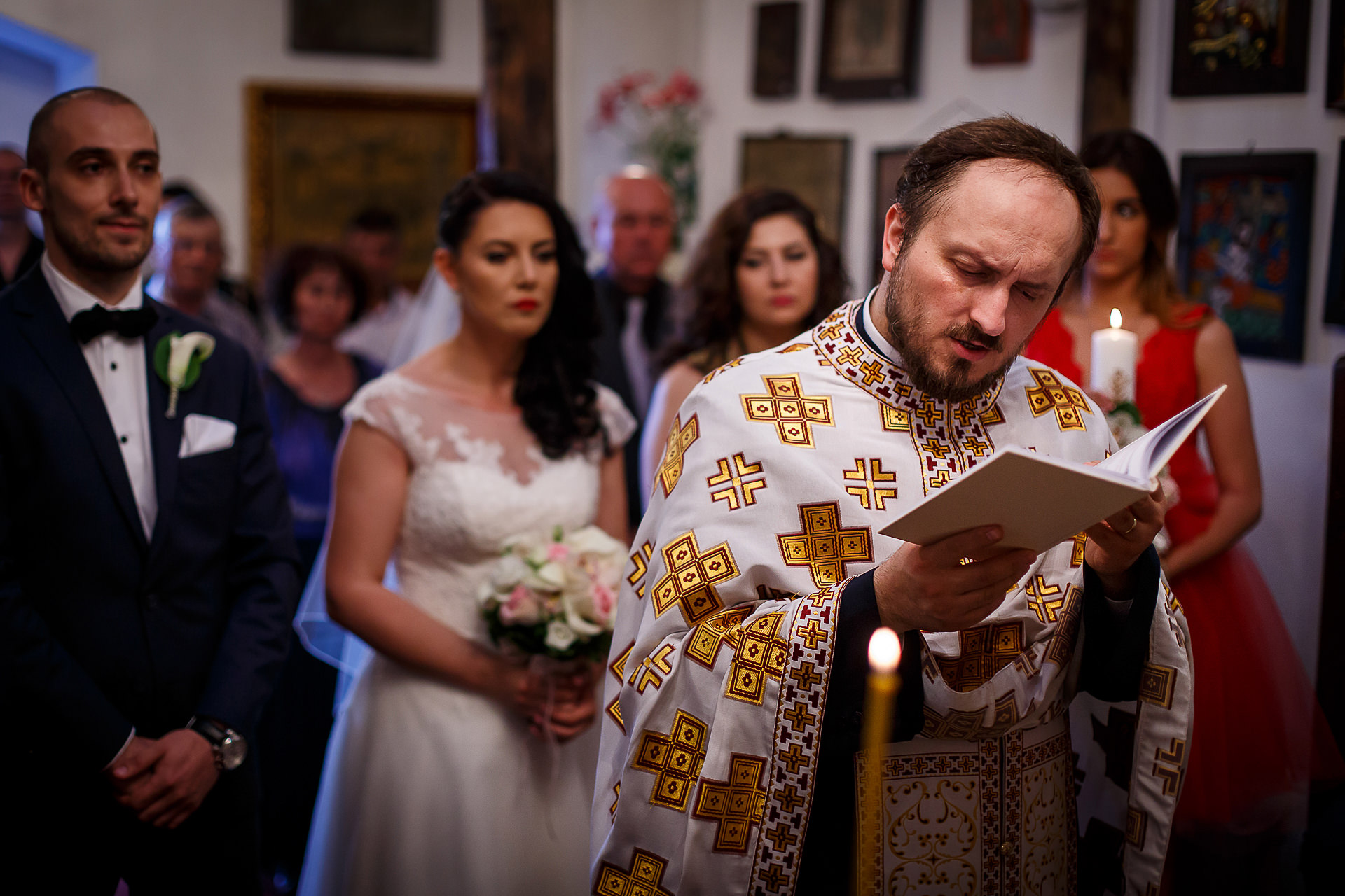 Fotografie de nunta ceremonie religioasa Biserica Bucur Ciobanul Bucuresti | Alina si Razvan | 01