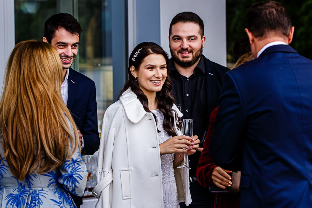 Fotografie de nunta pe terasa - Club Snagov - Ana-Maria si Dorin
